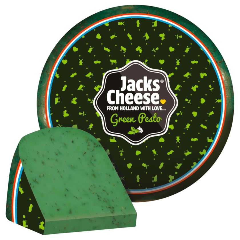 Jacks Cheese Schnittkäse mit grünem Pesto